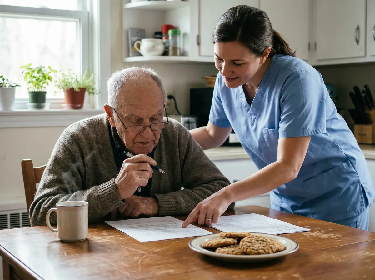 Couple de seniors examinant des documents financiers